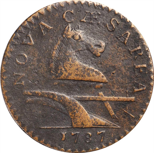 Colonials 1787  New Jersey Copper