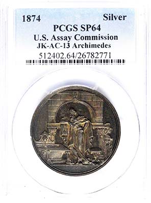 Liberty Seated 1874 US Assay