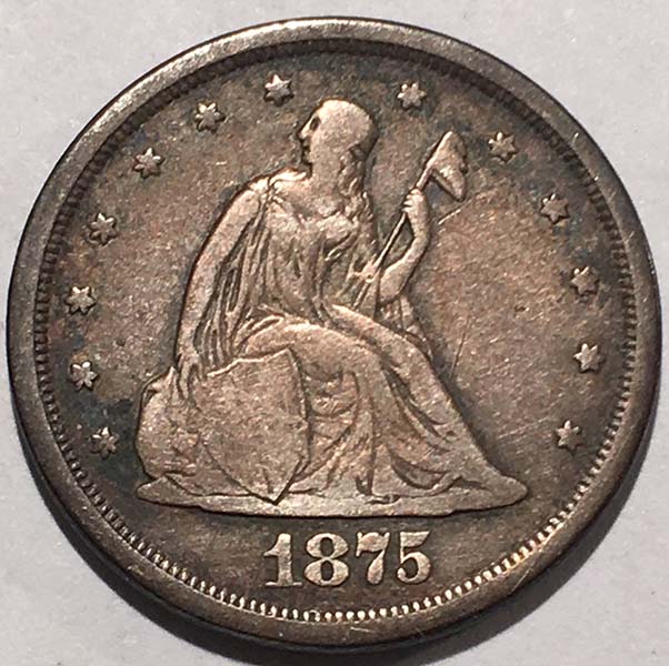 Liberty Seated 1875 s