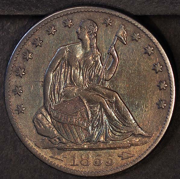 Liberty Seated 1855 o