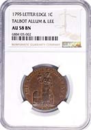 Colonials 1795 Talbot, Allum & Lee Cent