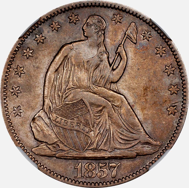 Liberty Seated 1857 o