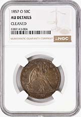Liberty Seated 1857 o