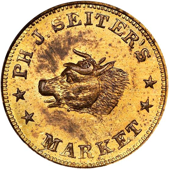 (1861-65) Token NEW YORK NY F-630BQ-1b Philip J. Seiter.