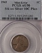 Lincoln 1943 Stk on Silver dime