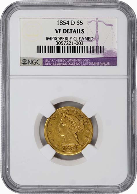Liberty n/m 1854 D