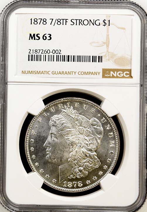 Morgan 1878 7/8tf Strong