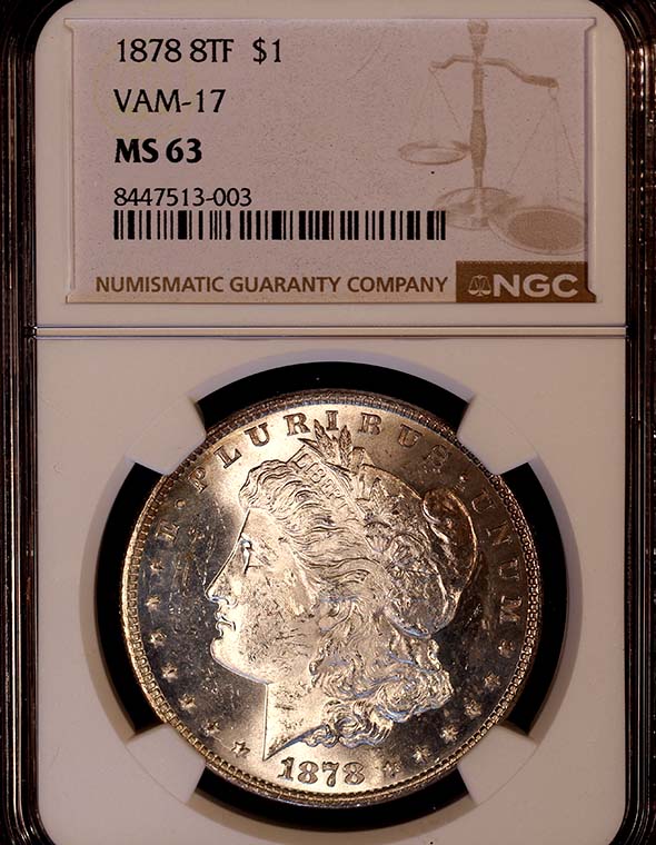 Morgan 1878 8tf Vam-17