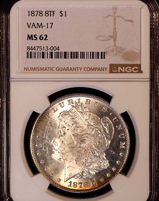 Morgan 1878 8tf Vam-17