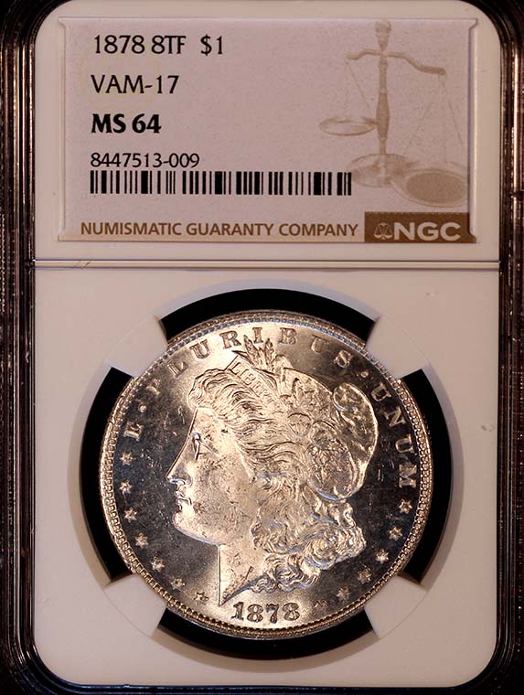 Morgan 1878 8tf Vam-17