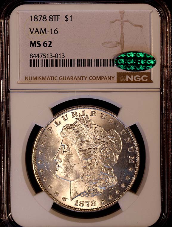 Morgan 1878 8tf Vam-16