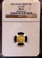 1853 $1 BG-530