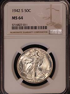 Walking Liberty 1942 s