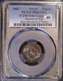 1863 Token F-256/433a Horrors of War